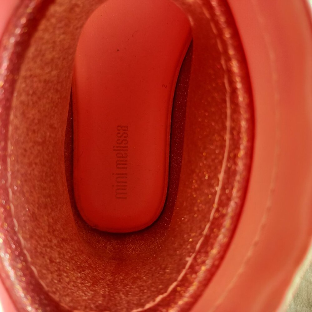 Mini Melissa rain boots for kids, pink,  8 / 24 - Picture 5 of 13
